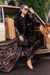 Maria.B  - Winter Luxe Collecton -  Palachi Suit - Black and Gold - WL-1301