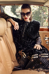 Maria.B  - Winter Luxe Collecton -  Palachi Suit - Black and Gold - WL-1301