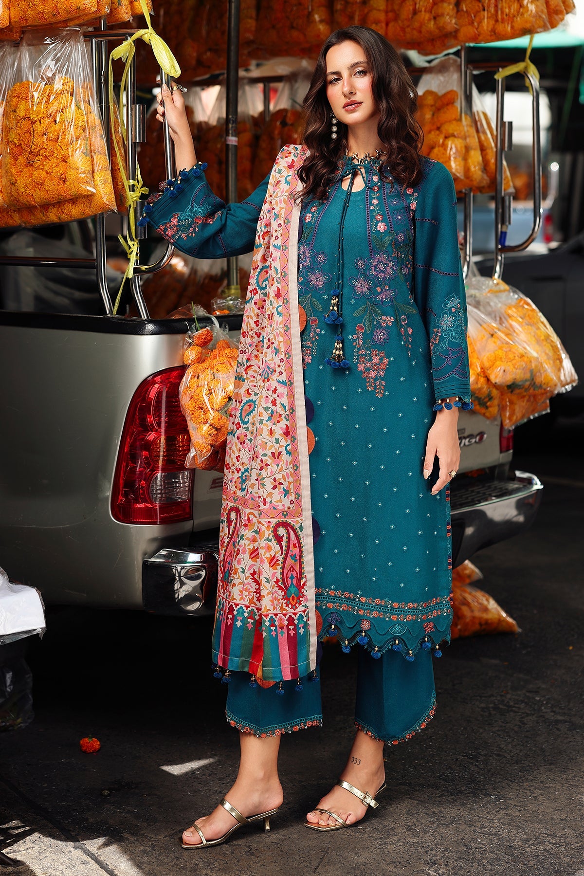 Charizma - Poshima V1 - Winter - Wool Shawl Collection - PSW5#06