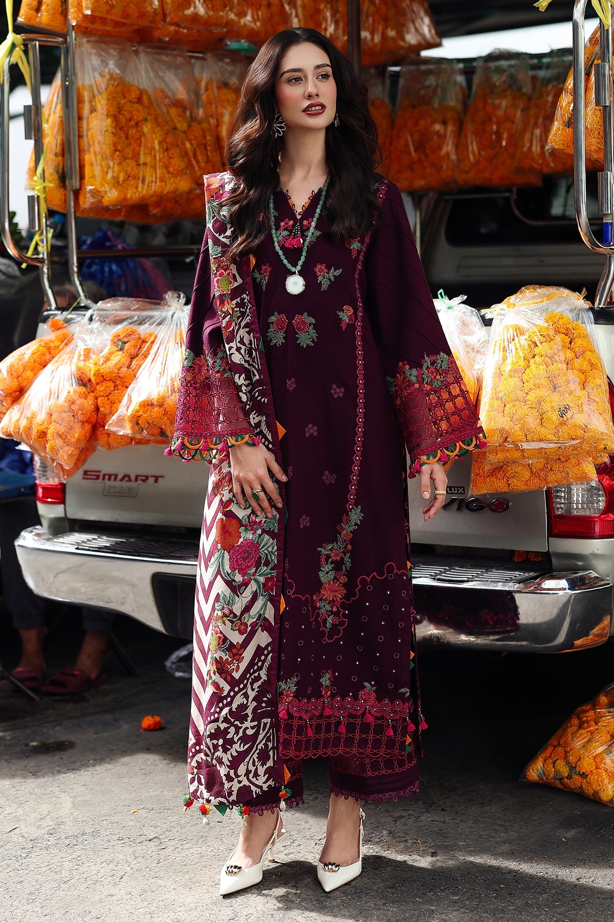 Charizma - Poshima V1 - Winter - Wool Shawl Collection - PSW5#02